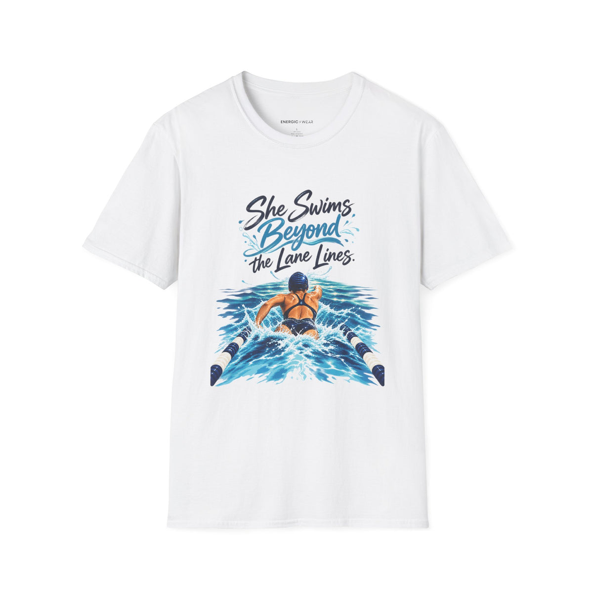 She Swims Beyond the Lane Lines T-Shirt