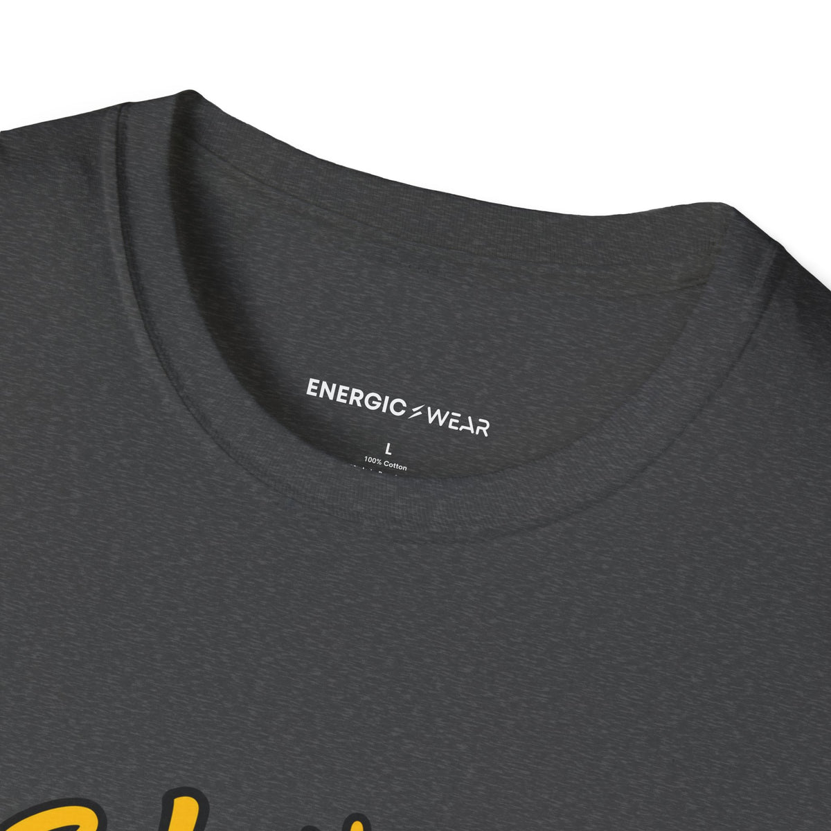 Graphic fitness T-shirt featuring the "A Balanced Plate Has Room for Joy" design.