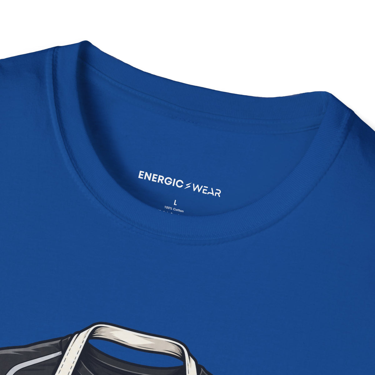 Graphic fitness T-shirt featuring the "My Apron Fits Over My Gym Clothes" design.
