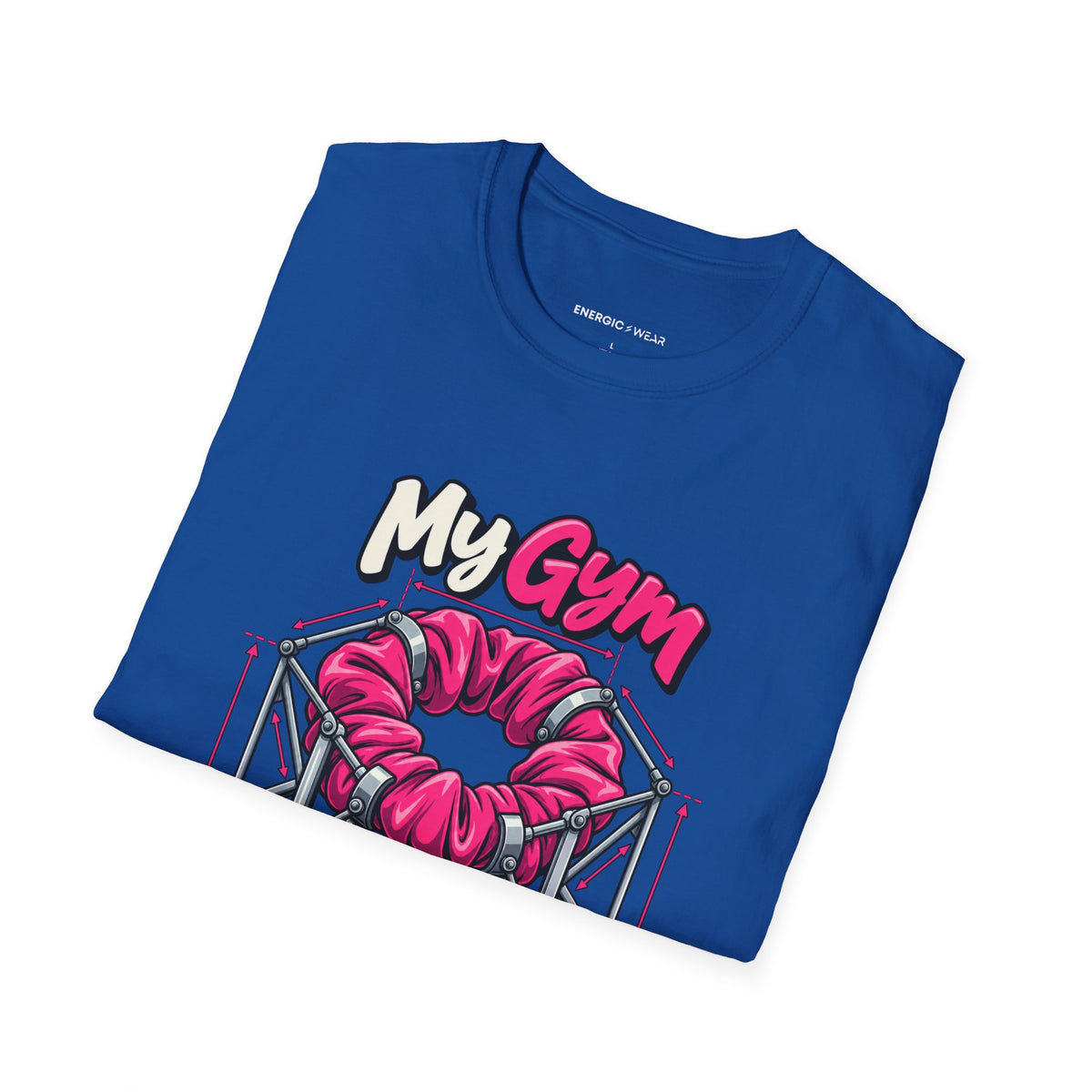 Graphic fitness T-shirt featuring the "My Gym Ponytail Has Structural Integrity" design.