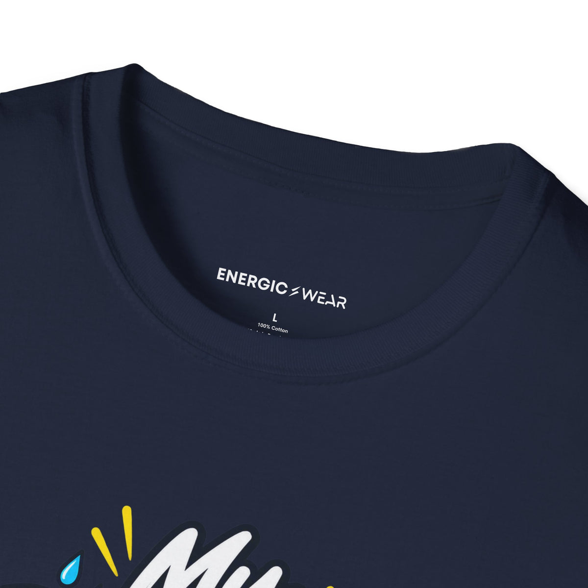 Graphic fitness T-shirt featuring the "My Rainy-Day Effort Still Counts" design.