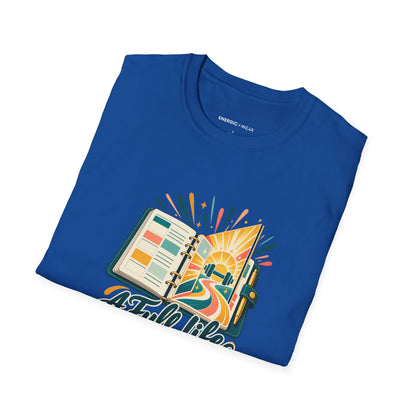 Graphic fitness T-shirt featuring the "A Full Life Has Room for Her Workout" design.