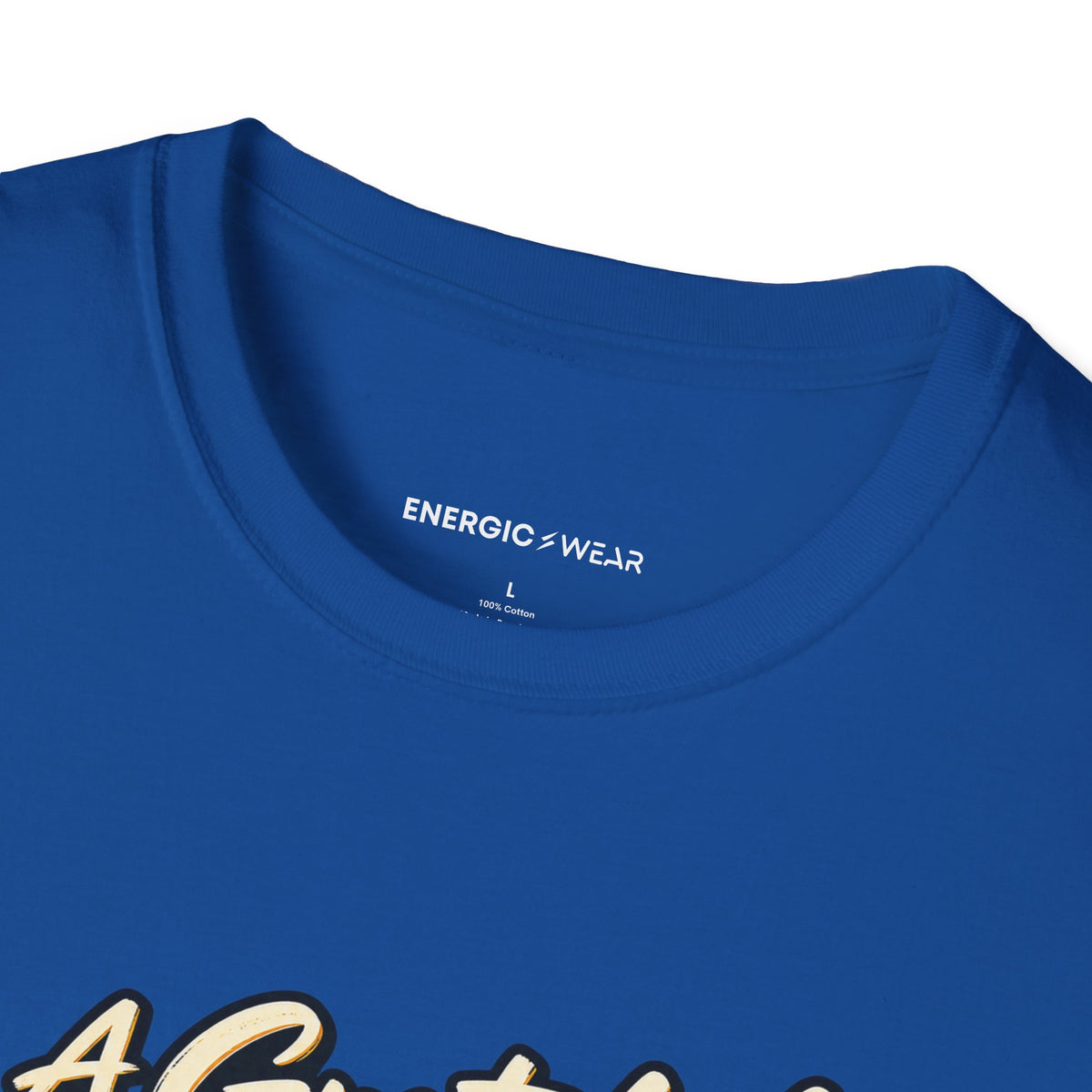 Graphic fitness T-shirt featuring the "A Grateful Heart Can Train Fiercely" design.