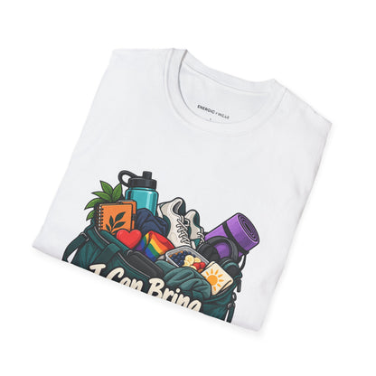 Graphic fitness T-shirt featuring the "I Can Bring My Whole Self to Training" design.