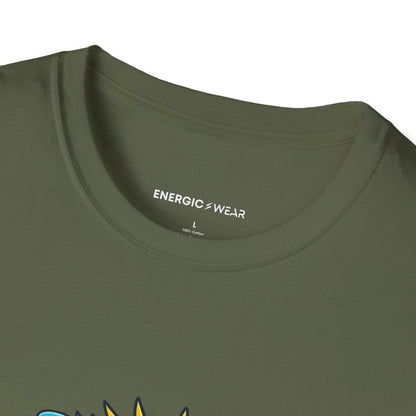 Graphic fitness T-shirt featuring the "Fitness Can Leave You Room to Breathe" design.