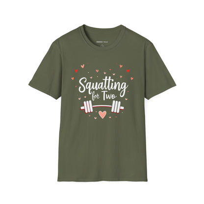 Squatting For Two! Unisex TShirt – Strong Mom Tee