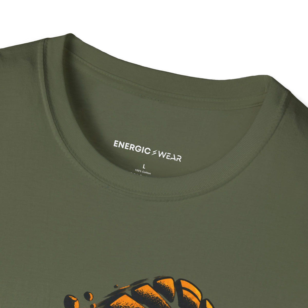 Graphic fitness T-shirt featuring the "Training Gives My Ambition Footprints" design.