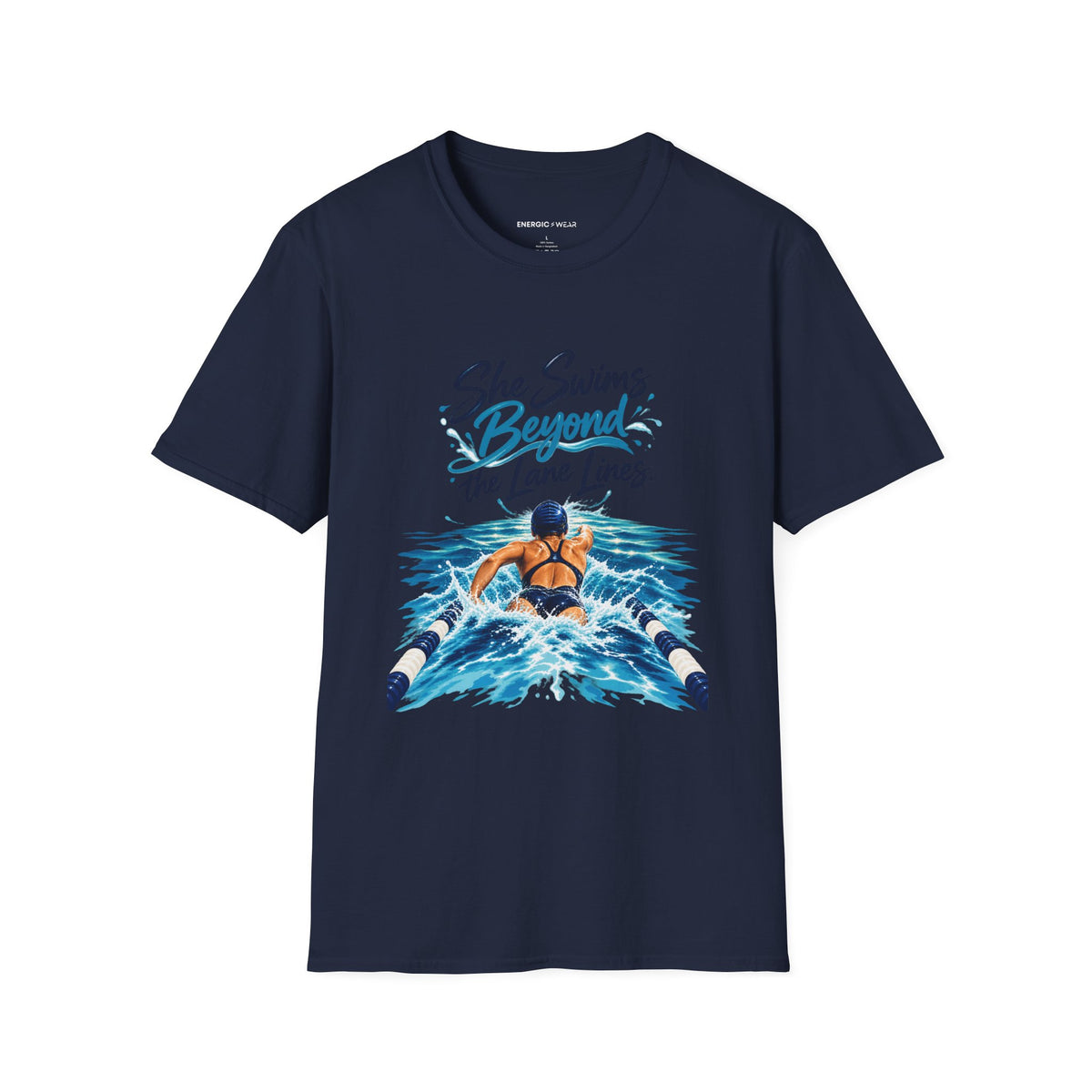 She Swims Beyond the Lane Lines T-Shirt