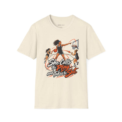 She Calls the Play and Takes the Shot T-Shirt