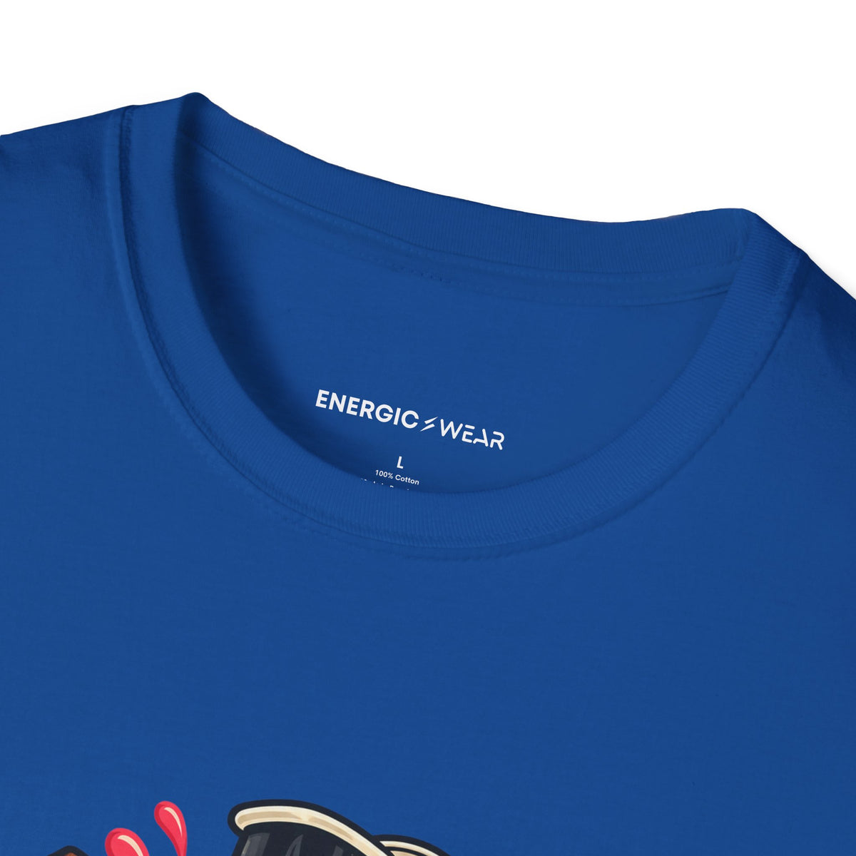 Graphic fitness T-shirt featuring the "My Smoothie Has a Support Team" design.