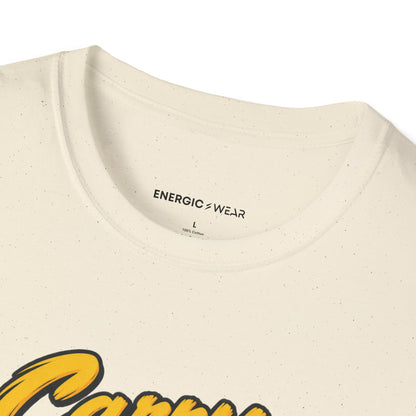 Graphic fitness T-shirt featuring the "Carry the Beat Through the Last Chorus" design.