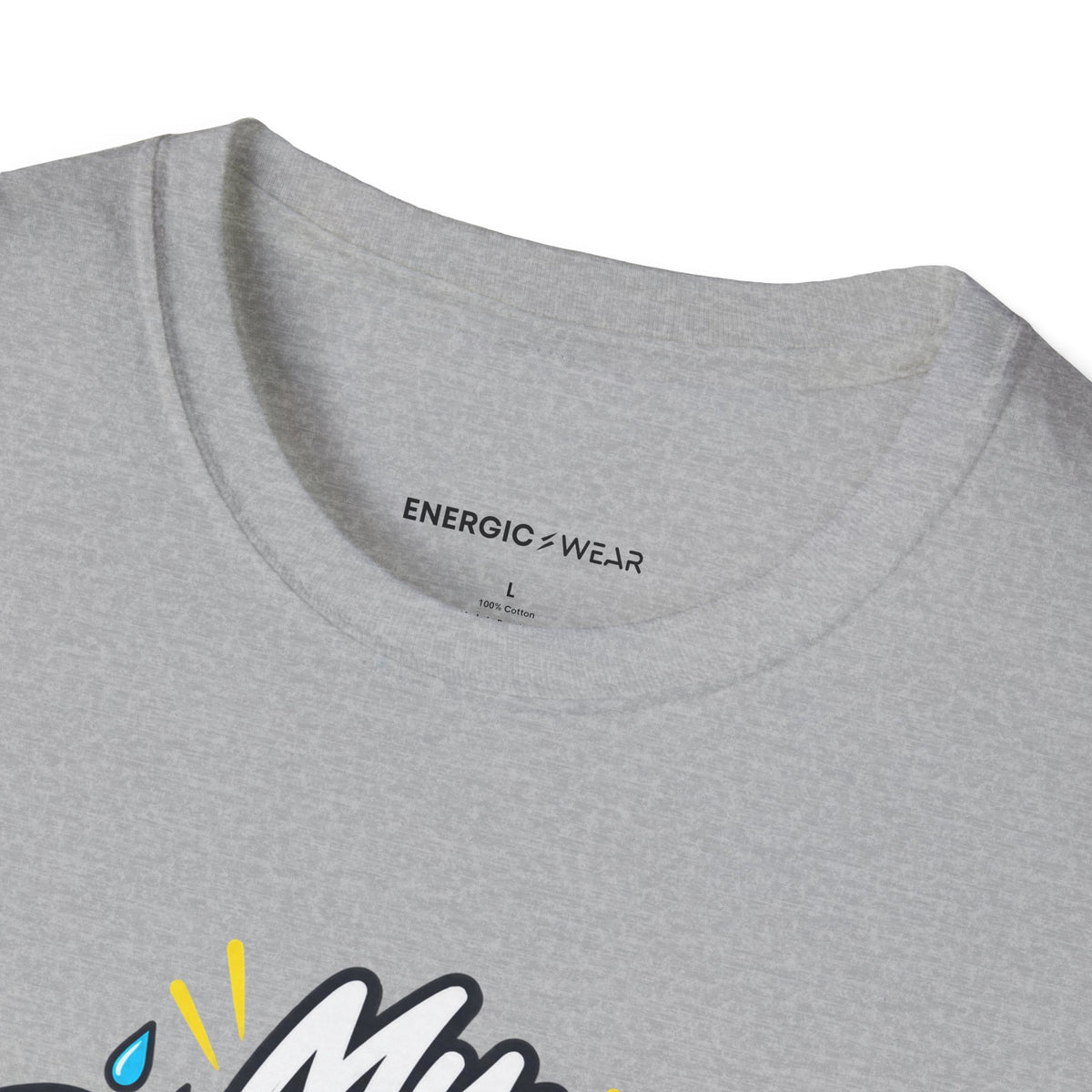 Graphic fitness T-shirt featuring the "My Rainy-Day Effort Still Counts" design.