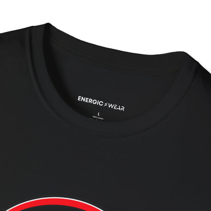 Graphic fitness T-shirt featuring the "Control the Swing Own the Bell" design.