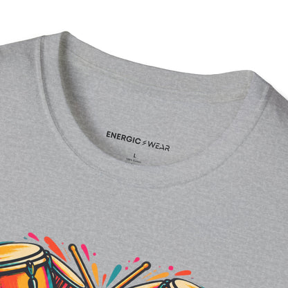 Graphic fitness T-shirt featuring the "Bring Your Whole Heart to the Beat" design.