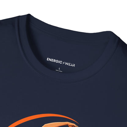 Graphic fitness T-shirt featuring the "Move with the Body You Have Today" design.