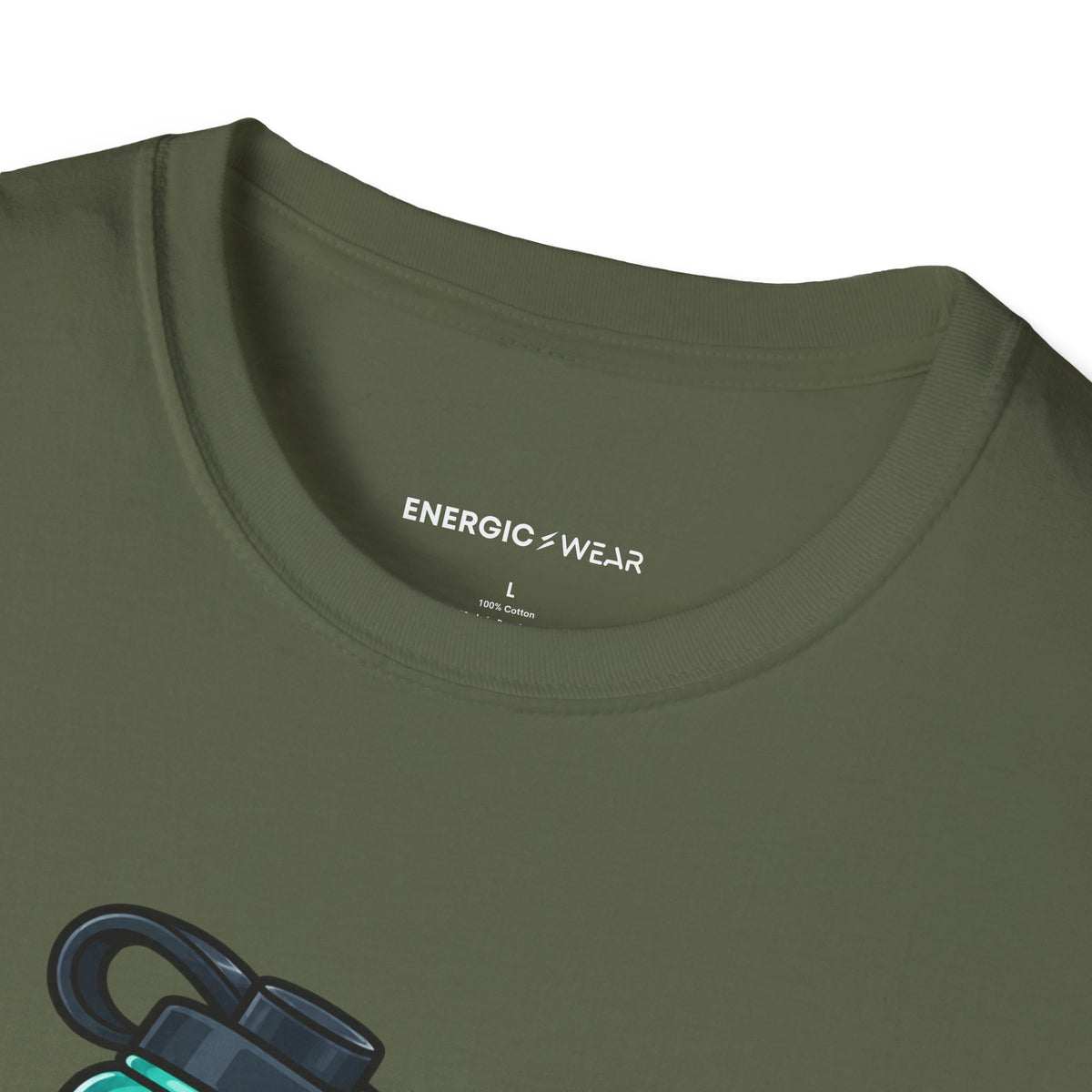 Graphic fitness T-shirt featuring the "My Reusable Bottle Has a Full-Time Job" design.