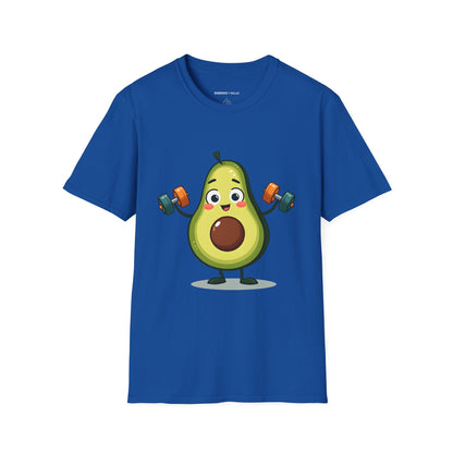 Healthy Fit Avocado - Funny Fitness Workout Tee