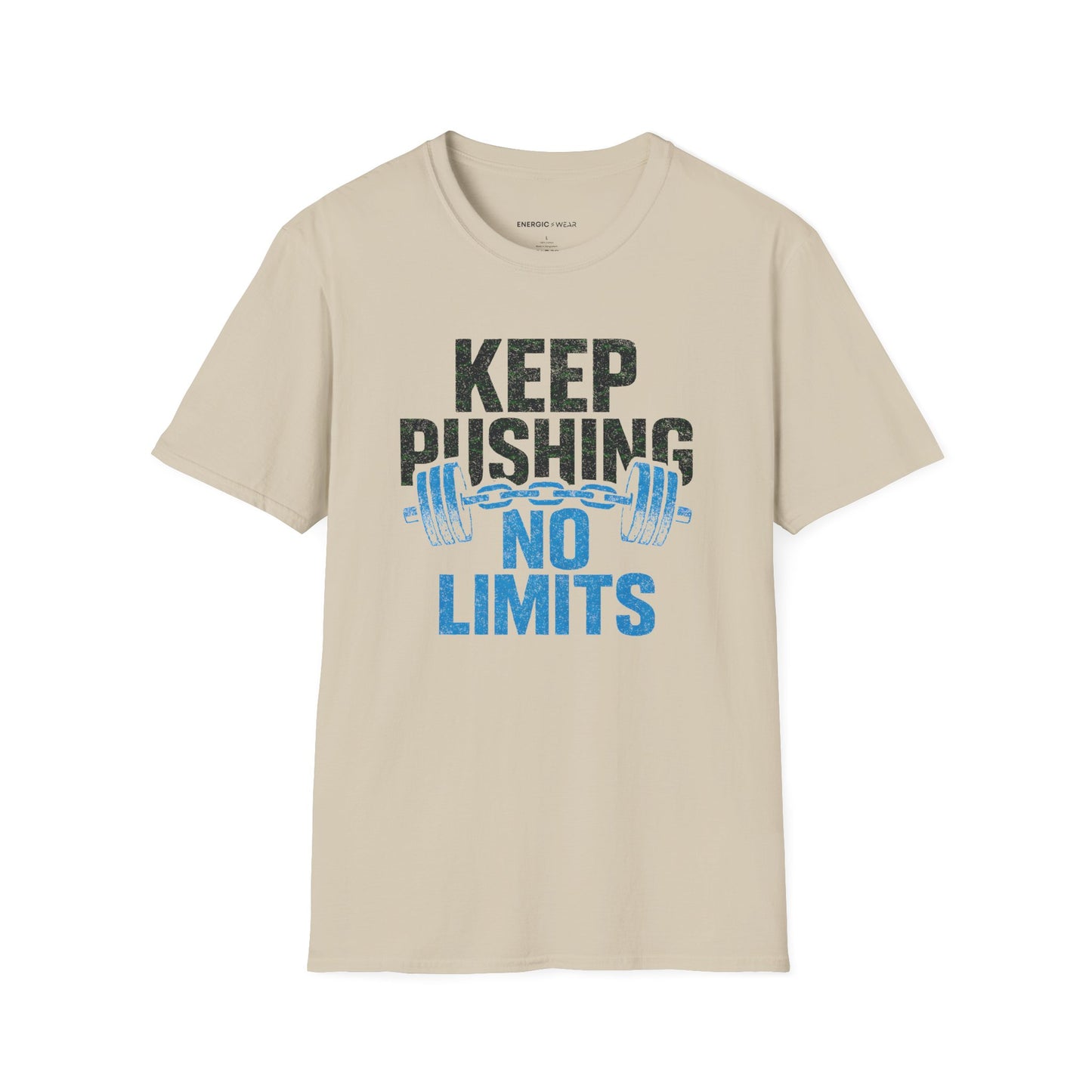 Keep Pushing No Limits - Fitness Motivational Tee