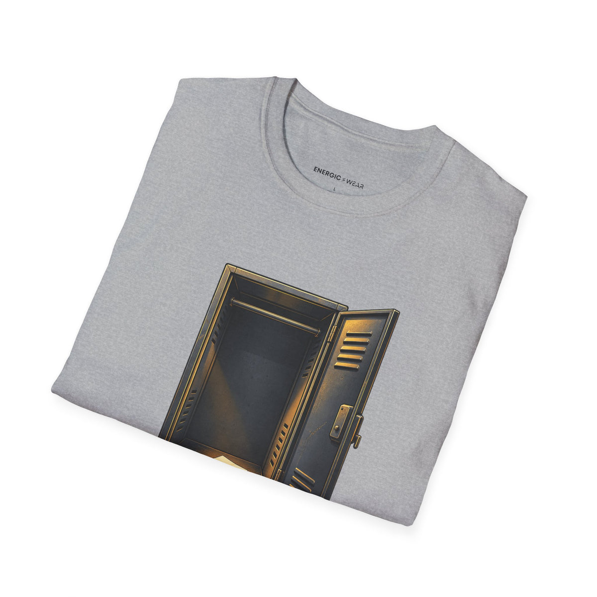 Graphic fitness T-shirt featuring the "God Hears the Quiet Gym Prayer" design.