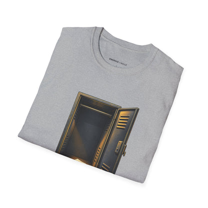 Graphic fitness T-shirt featuring the "God Hears the Quiet Gym Prayer" design.