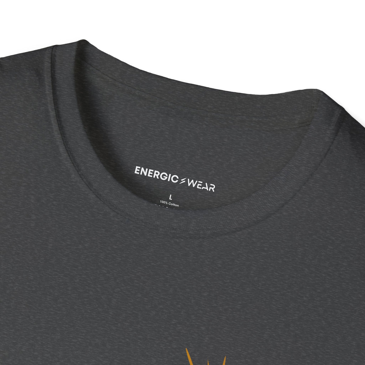 Graphic fitness T-shirt featuring the "Let My Effort Reflect My Faith" design.
