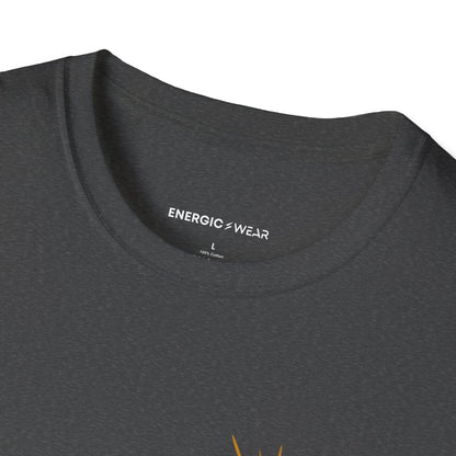 Graphic fitness T-shirt featuring the "Let My Effort Reflect My Faith" design.