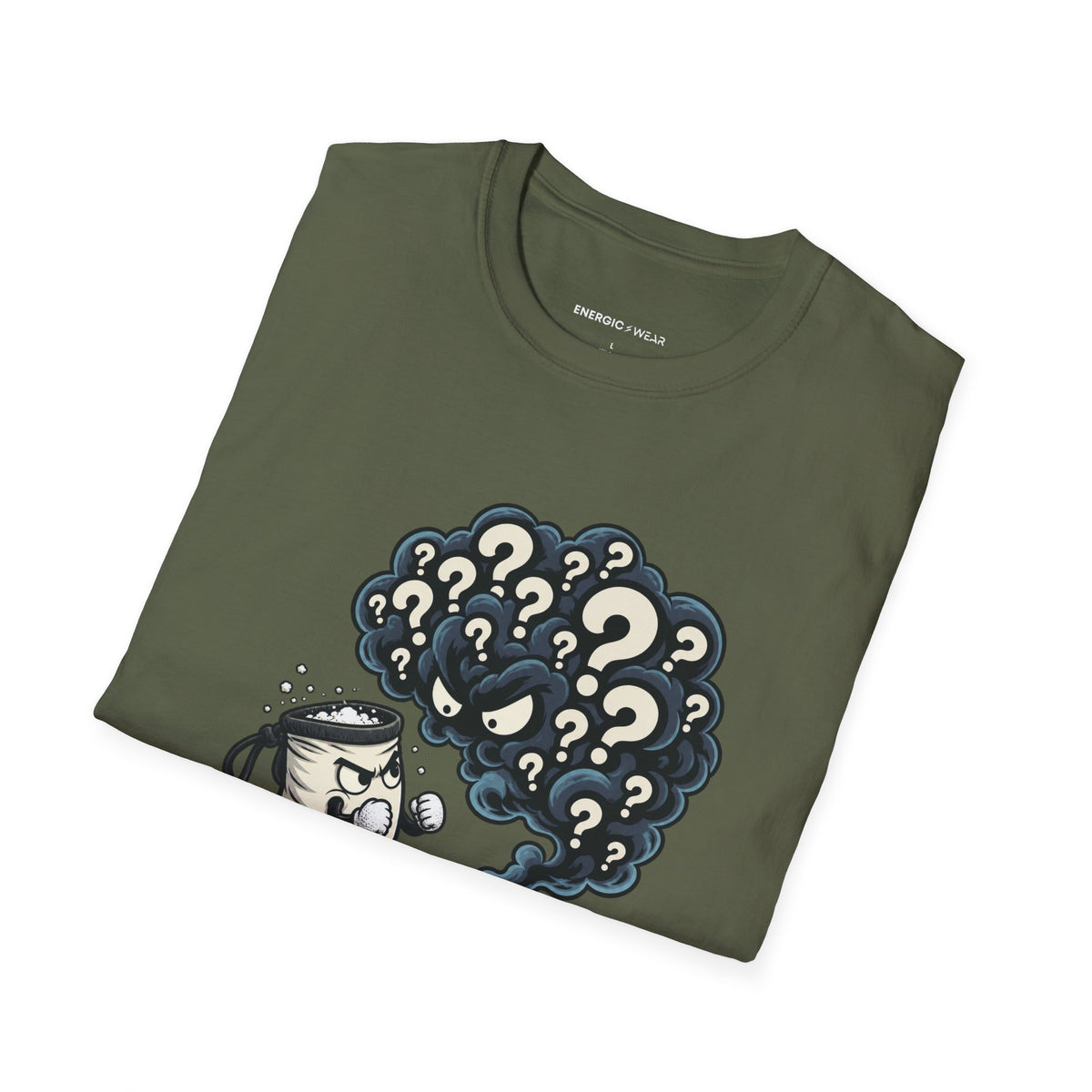 Graphic fitness T-shirt featuring the "I Brought Chalk to a Confidence Problem" design.