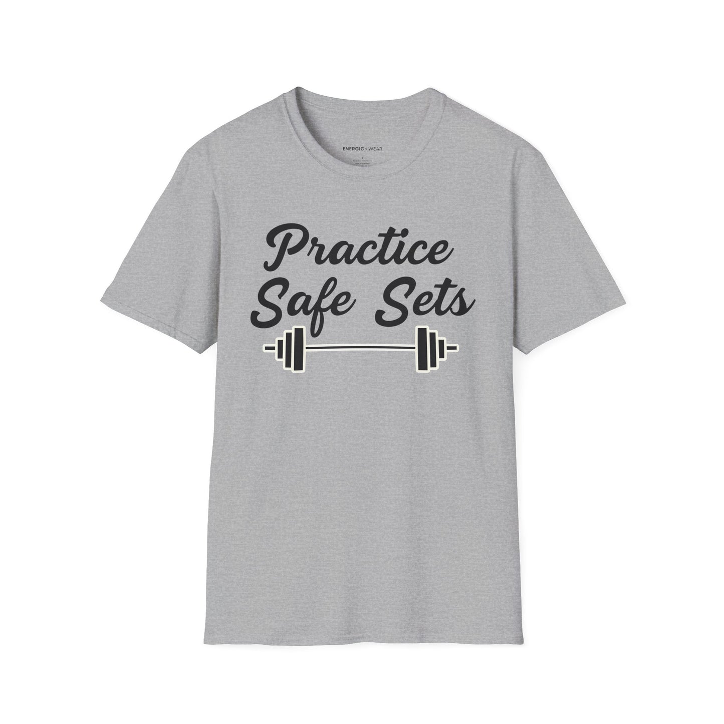 Practice Safe Sets Tshirt – Motivational Gym Tee