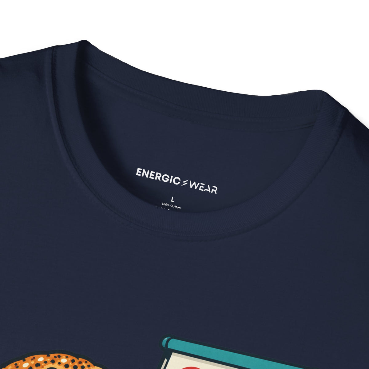 Graphic fitness T-shirt featuring the "Bagels Are Part of the Briefing" design.