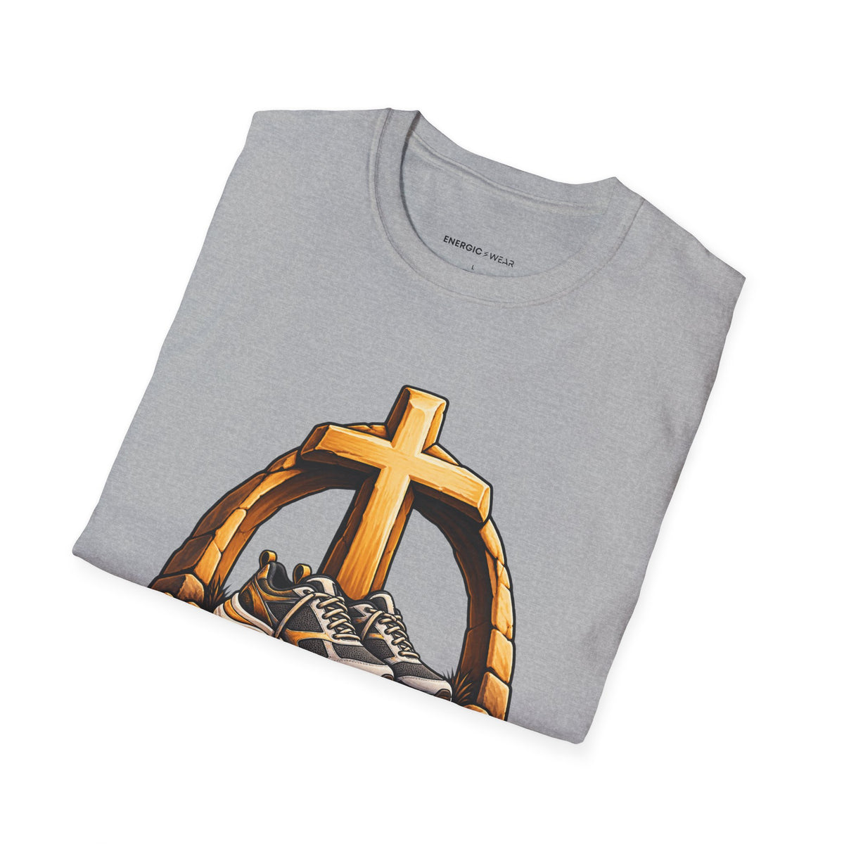 Graphic fitness T-shirt featuring the "My Rest Is an Act of Trust" design.