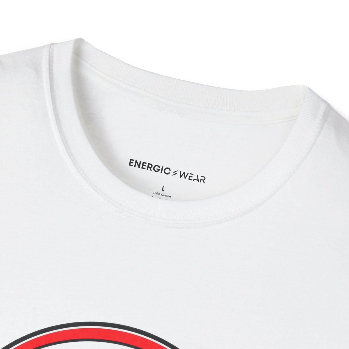 Graphic fitness T-shirt featuring the "Control the Swing Own the Bell" design.