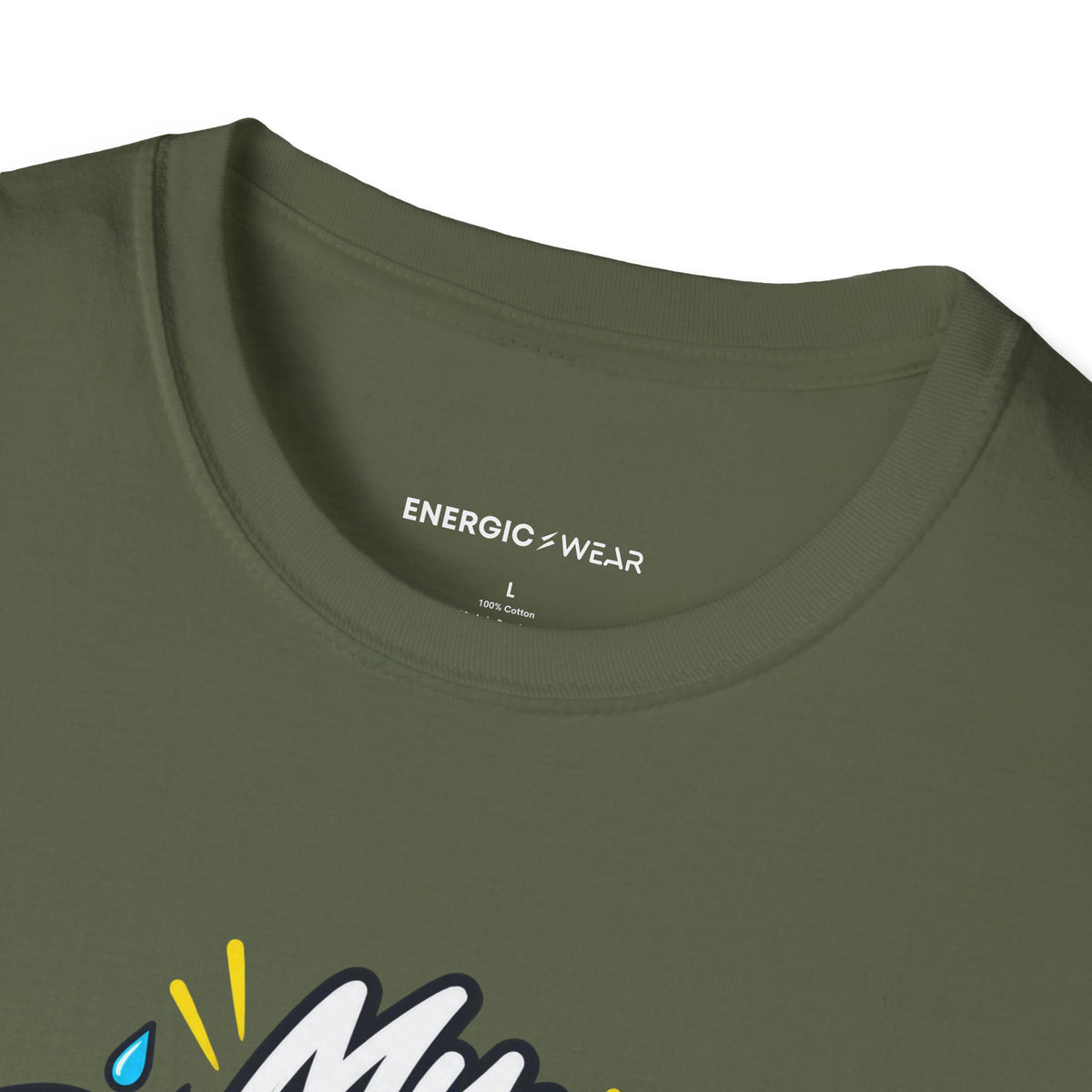 Graphic fitness T-shirt featuring the "My Rainy-Day Effort Still Counts" design.