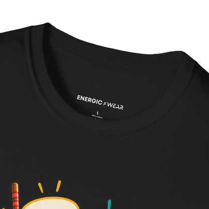 Graphic fitness T-shirt featuring the "My Post-Workout Debrief Comes With Chopsticks" design.