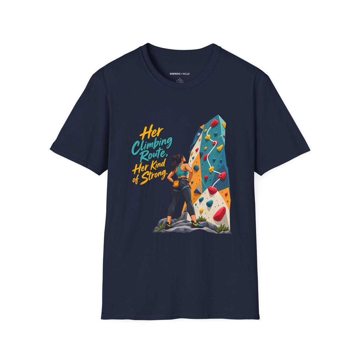 Her Climbing Route Her Kind of Strong T-Shirt