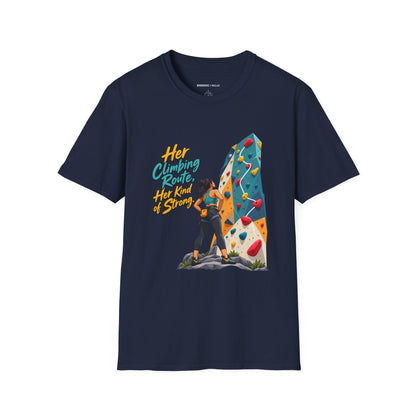 Her Climbing Route Her Kind of Strong T-Shirt