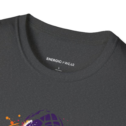 Graphic fitness T-shirt featuring the "She Brought the Spark to Class" design.