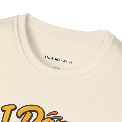 Graphic fitness T-shirt featuring the "I Dance Like the Instructions Are Optional" design.