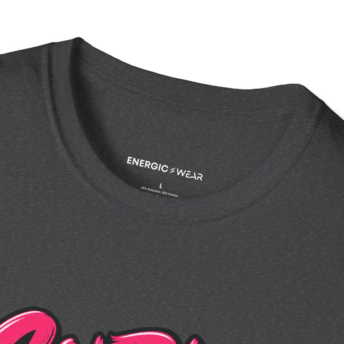 Graphic fitness T-shirt featuring the "Curls for the Girls, Squats for the Thoughts" design.