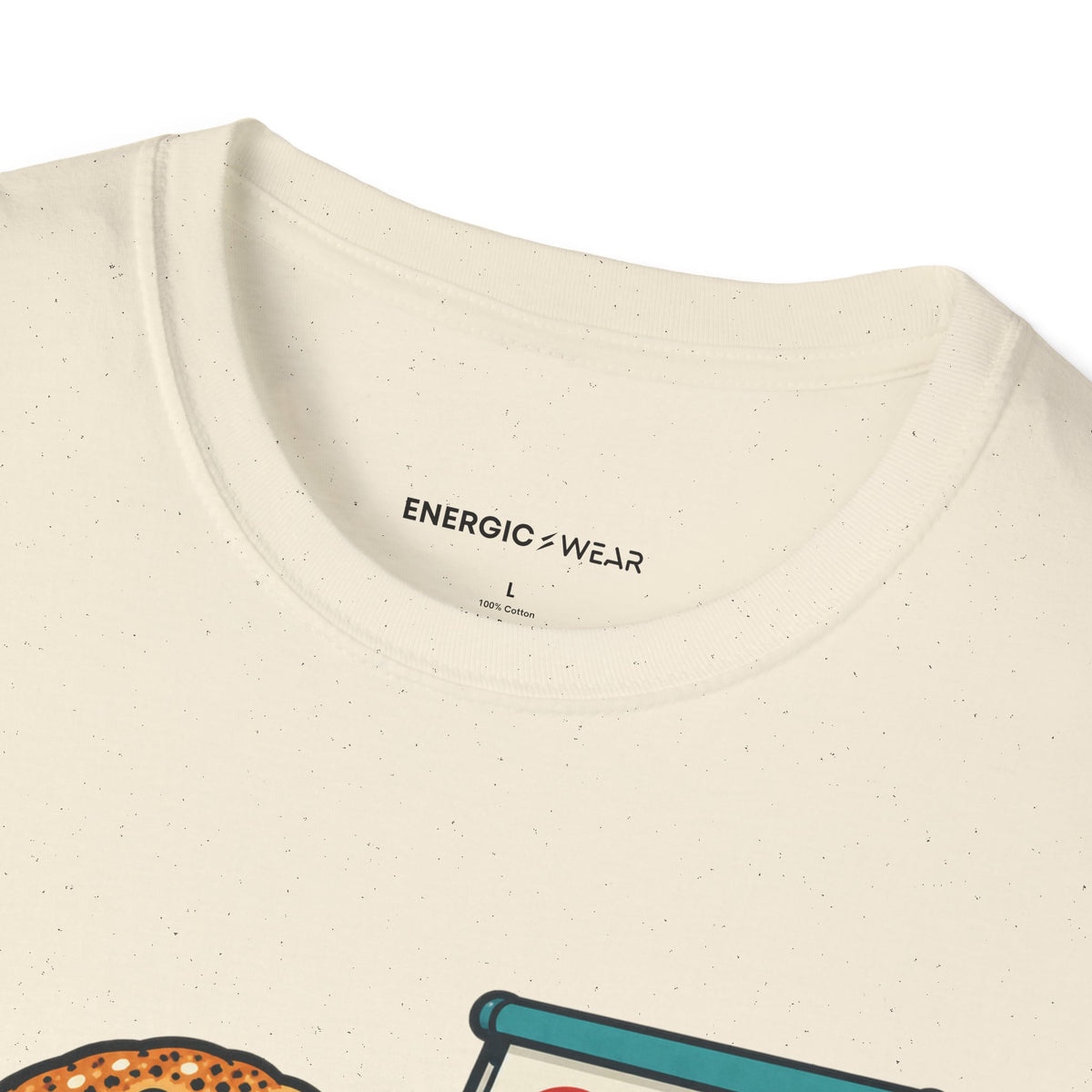 Graphic fitness T-shirt featuring the "Bagels Are Part of the Briefing" design.