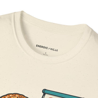 Graphic fitness T-shirt featuring the "Bagels Are Part of the Briefing" design.