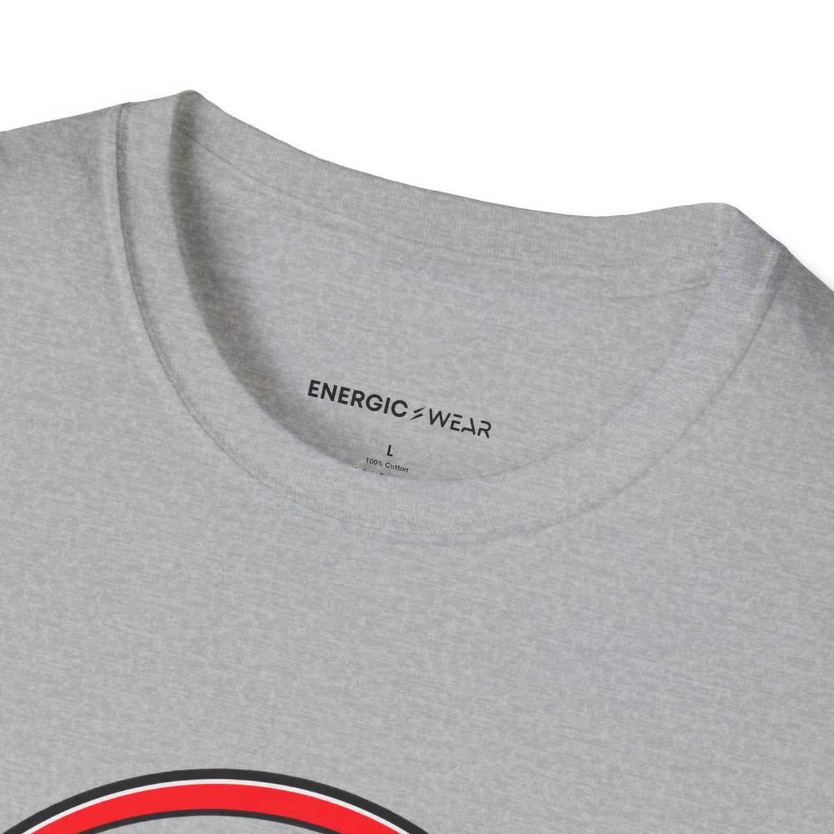 Graphic fitness T-shirt featuring the "Control the Swing Own the Bell" design.