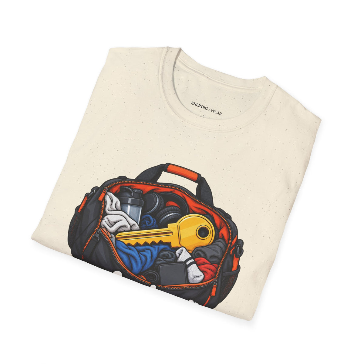 Graphic fitness T-shirt featuring the "Professionally Misplacing My Locker Key" design.