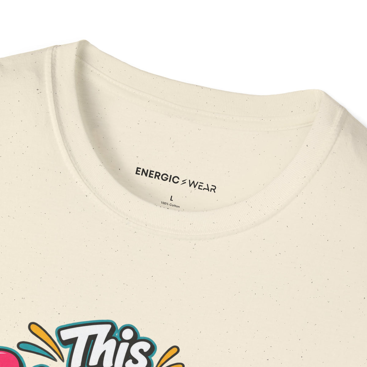Graphic fitness T-shirt featuring the "This Dance Floor Has a Frequent-Flyer Program" design.