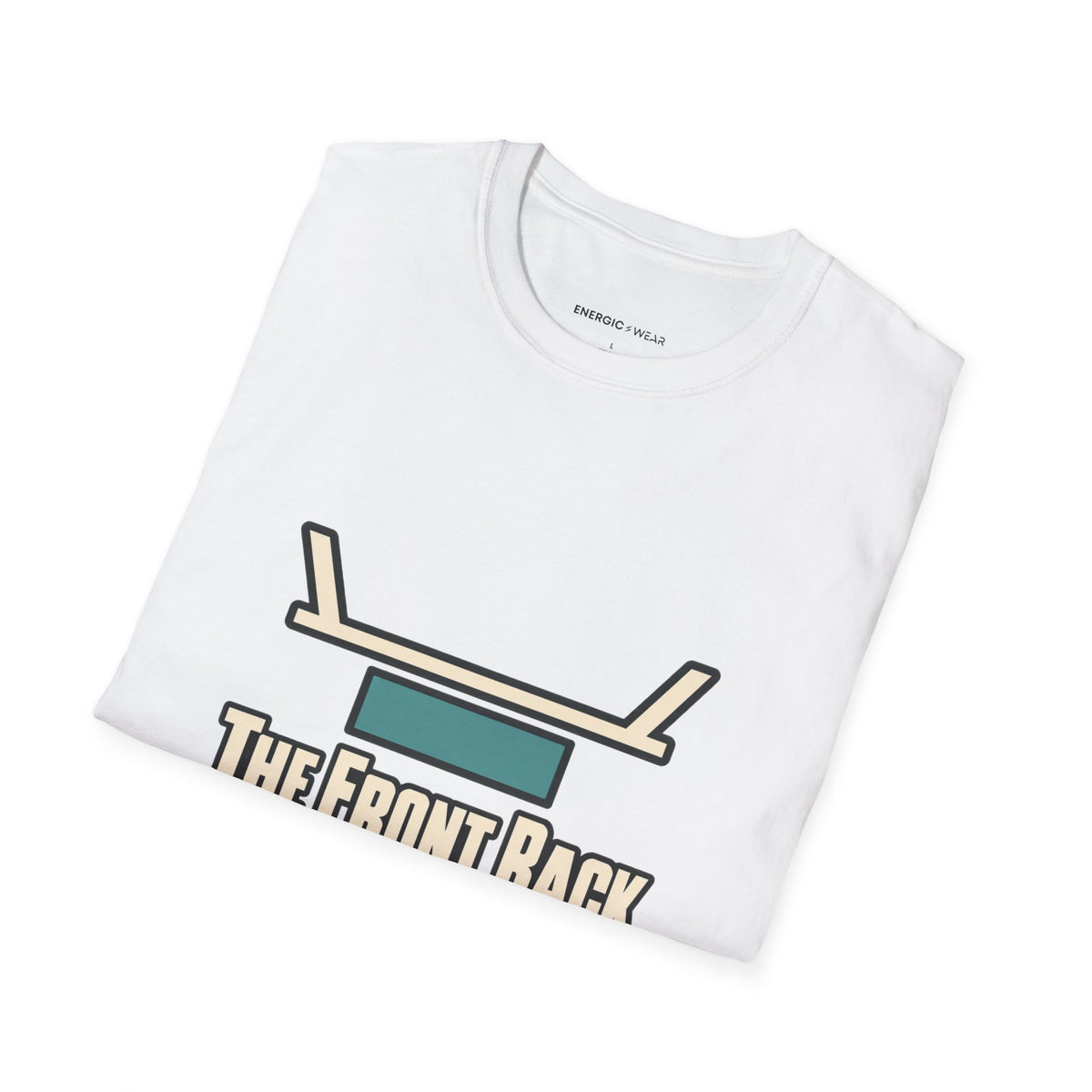 Graphic fitness T-shirt featuring the "The Front Rack Is My Composure Test" design.