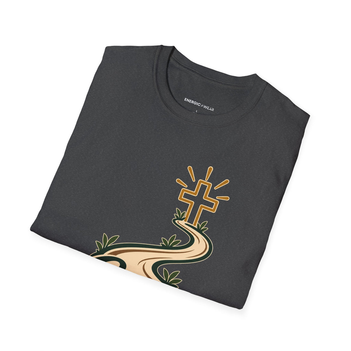 Graphic fitness T-shirt featuring the "Grace for the Learning Curve" design.