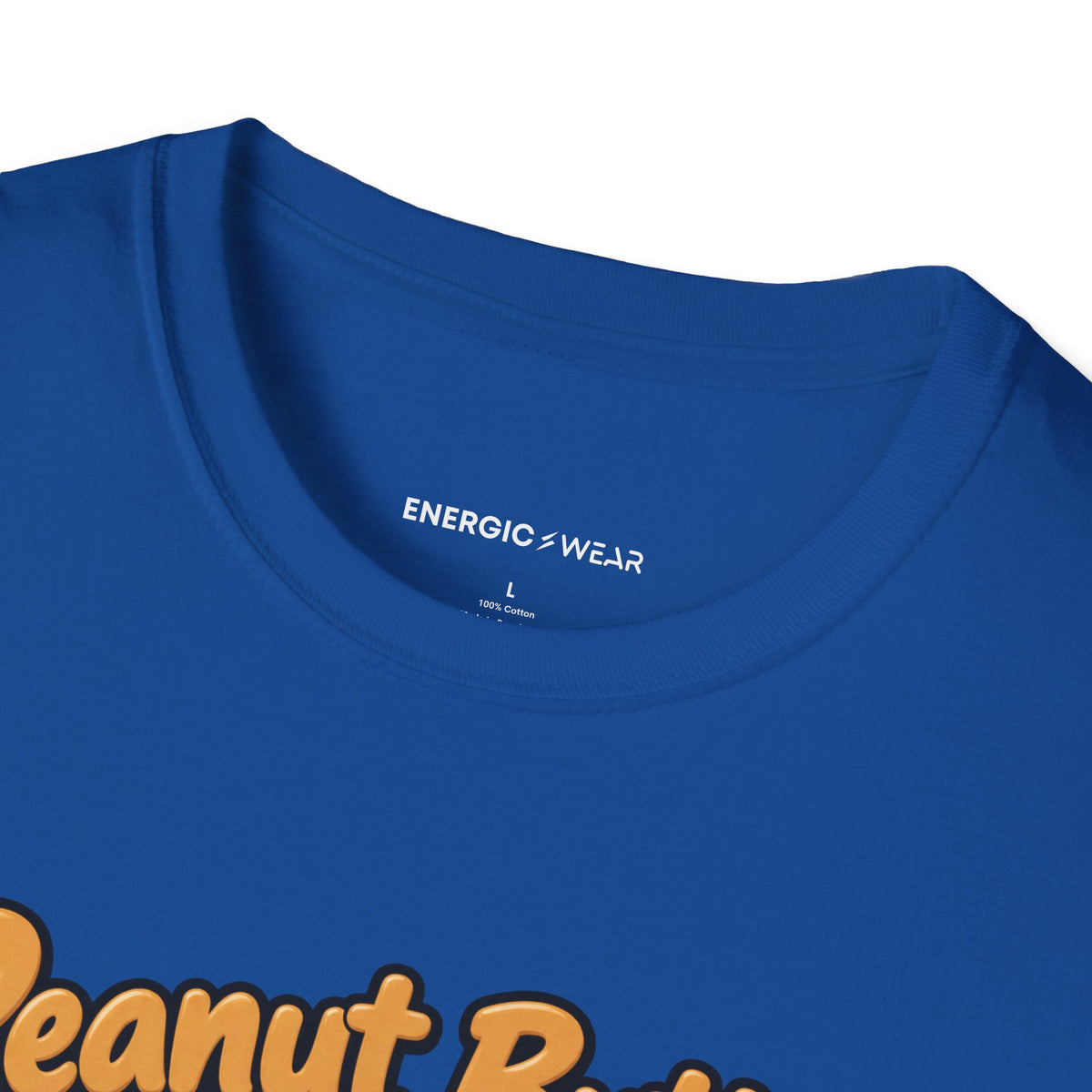 Graphic fitness T-shirt featuring the "Peanut Butter Is a Household Training Partner" design.