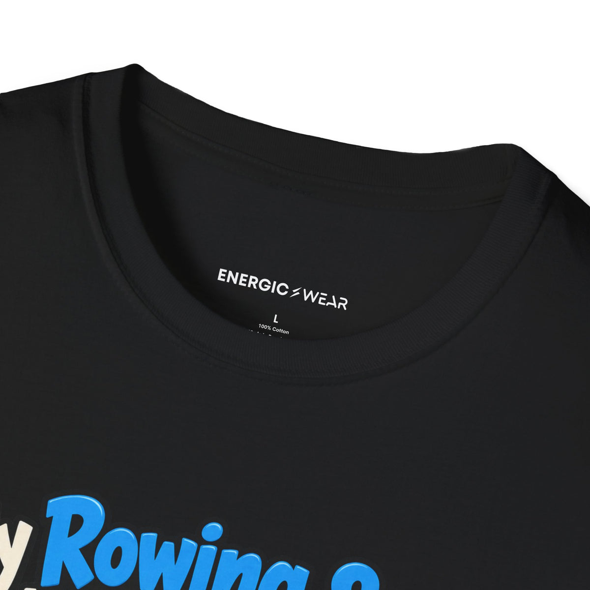 Graphic fitness T-shirt featuring the "My Rowing Split Is None of My Watch S Business" design.