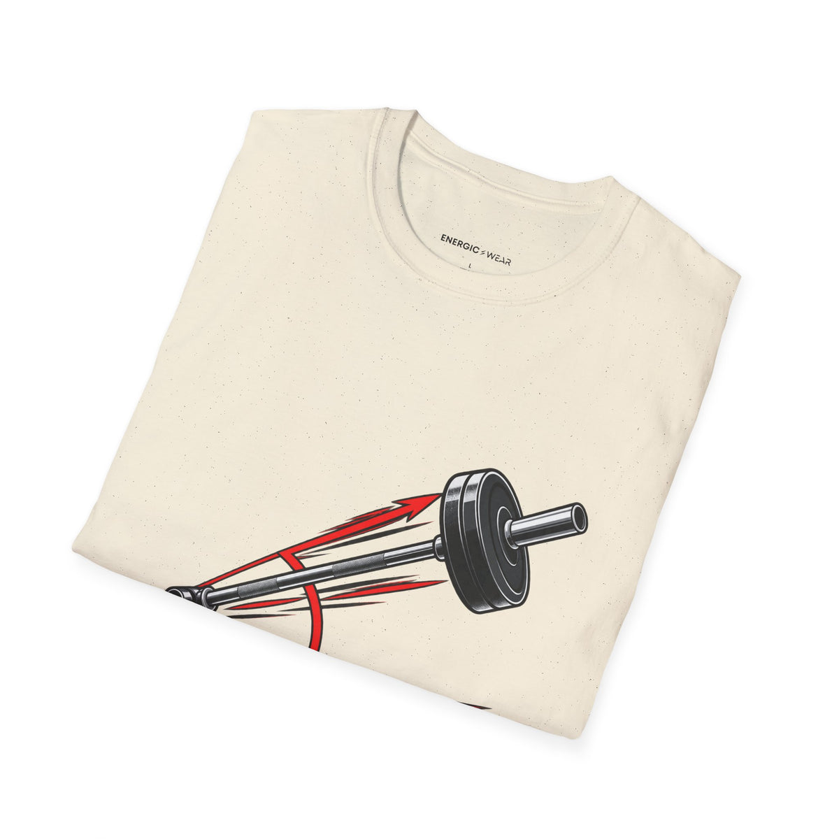 Graphic fitness T-shirt featuring the "The Landmine Has a New Angle" design.