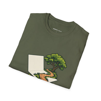 Graphic fitness T-shirt featuring the "I ve Got Plans With the Outside" design.