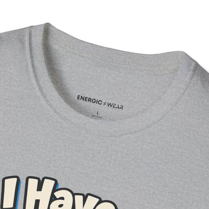 Graphic fitness T-shirt featuring the "I Have a Favorite Gym Floor Tile" design.